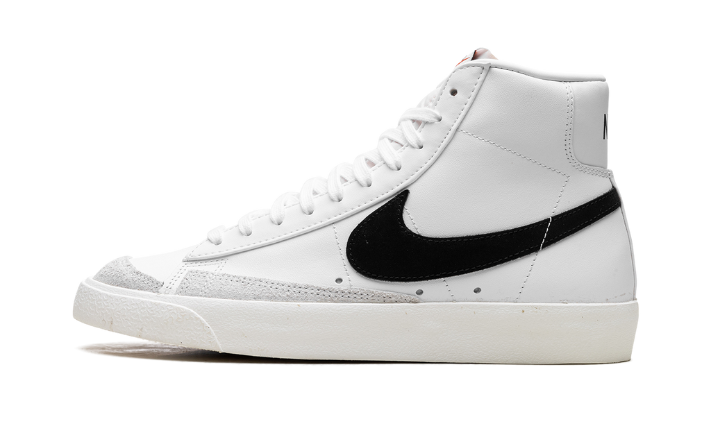 Nike Blazer Mid '77 Vintage White Black Leather Sneakers | Classic Basketball Heritage