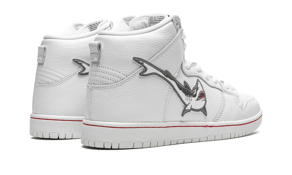 Nike SB Dunk High Pro ISO Oski Great White - Shark Embroidered Skate Shoe DC8908