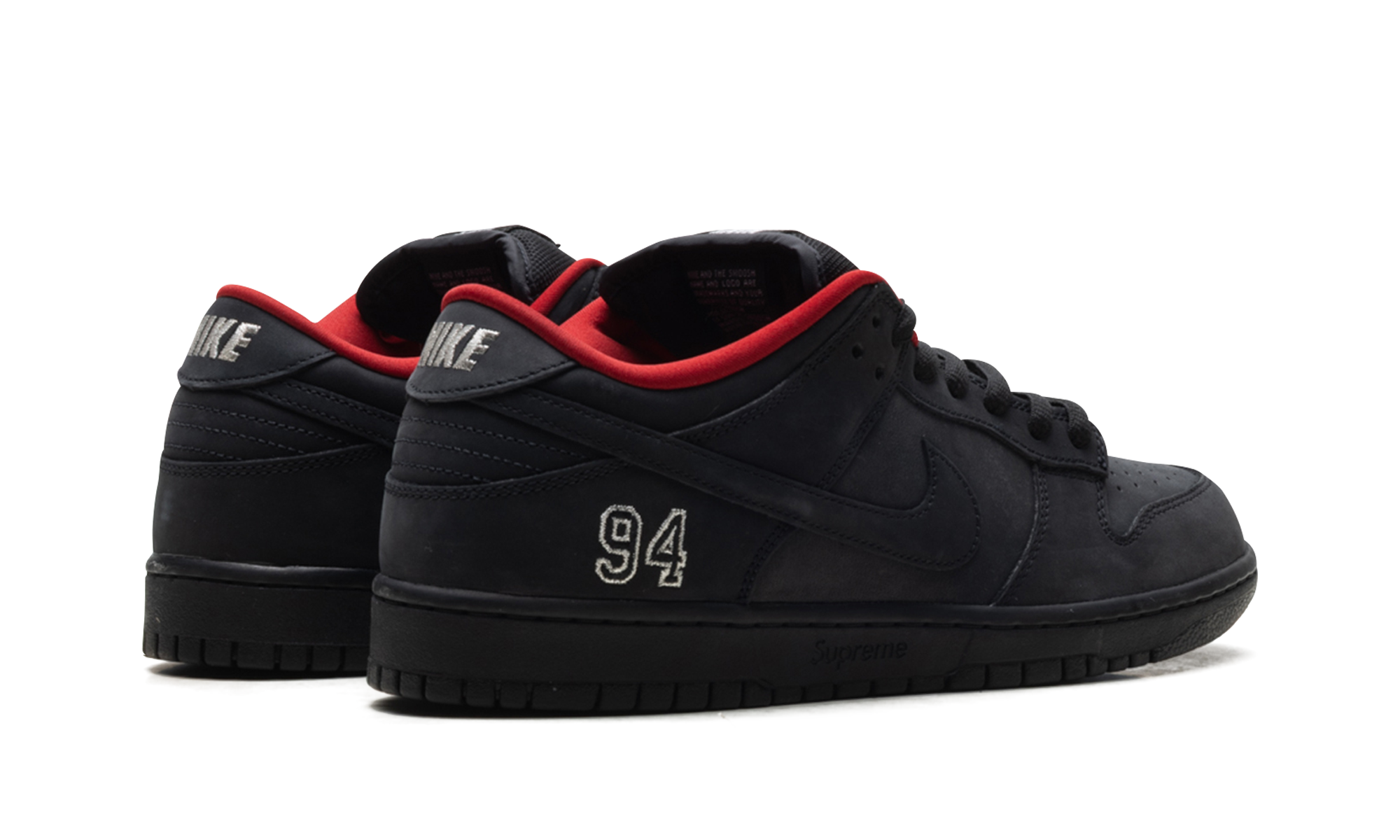 Supreme x Nike SB Dunk Low Black HQ8487-001 | 2025 Collaboration