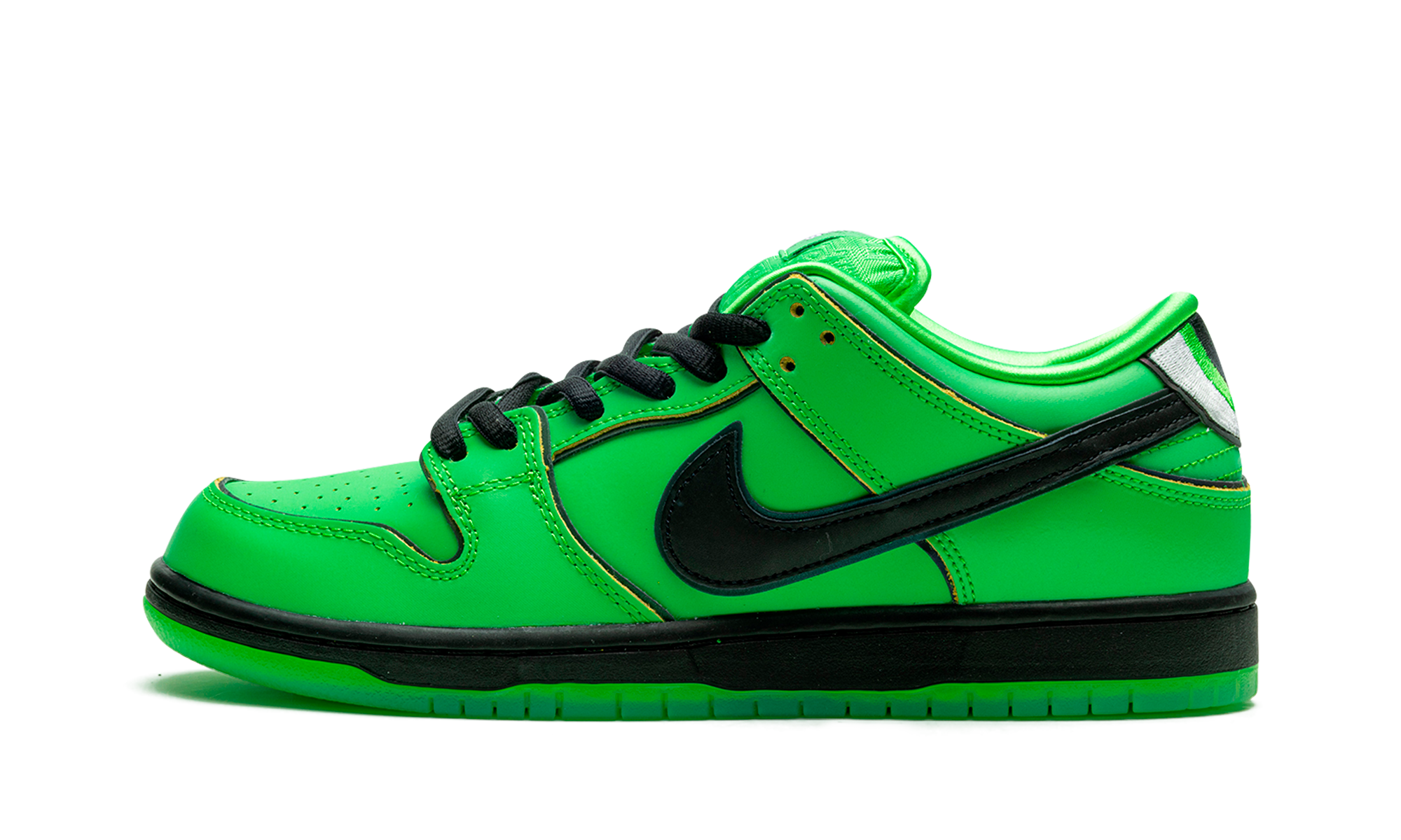 Nike SB Dunk Low Powerpuff Girls Buttercup Green Leather FZ8319-300