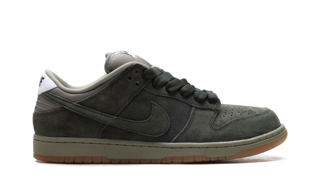 Nike SB Dunk Low Pro B Sequoia - Dark Green Suede Skate Shoe HJ0367 301