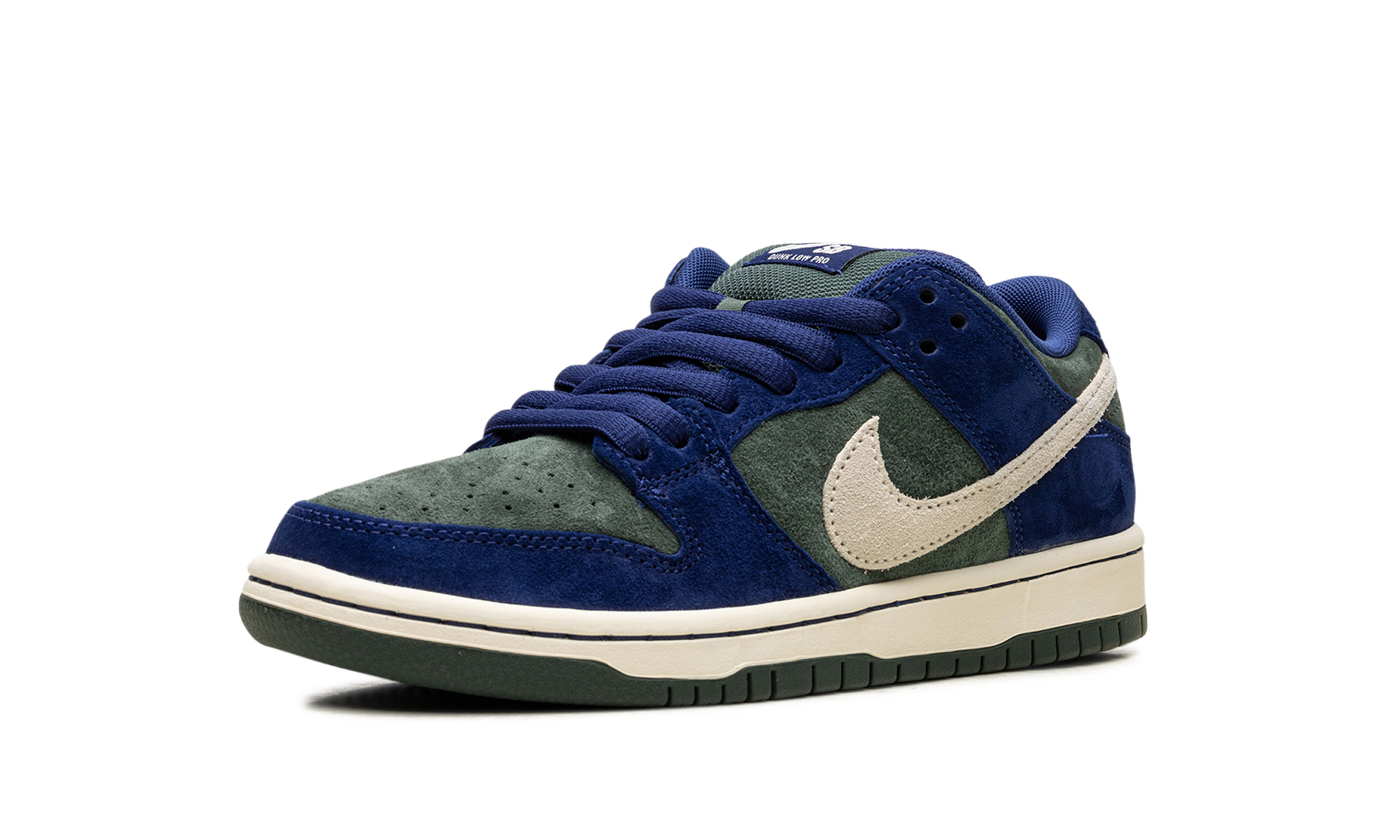 Nike SB Dunk Low Deep Royal Blue HF3704-400 | Vintage Green & Navy Skate Shoe