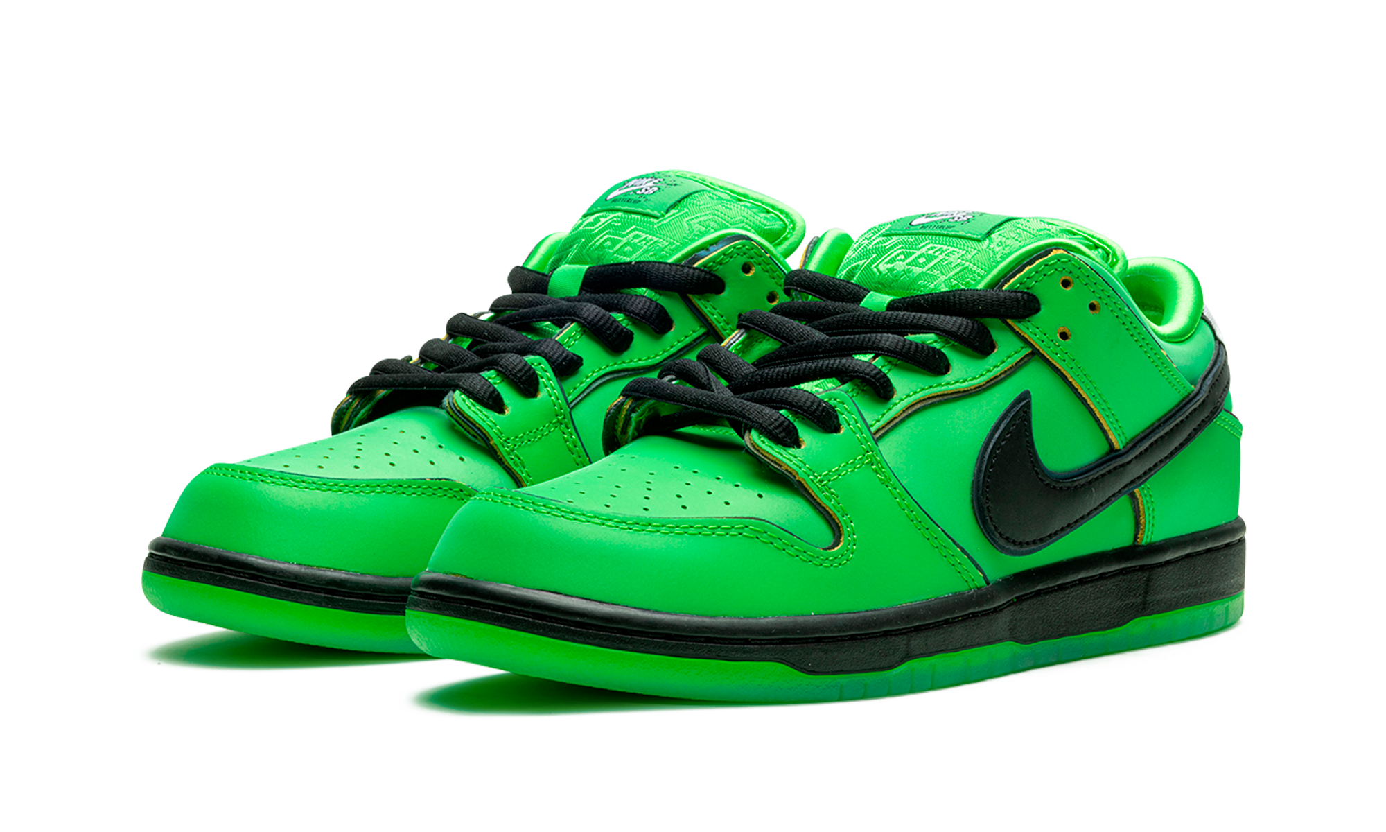 Nike SB Dunk Low Powerpuff Girls Buttercup Green Leather FZ8319-300