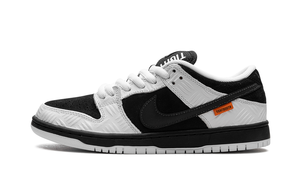 Nike SB Dunk Low TIGHTBOOTH - Black Suede & White Leather Skate Shoe
