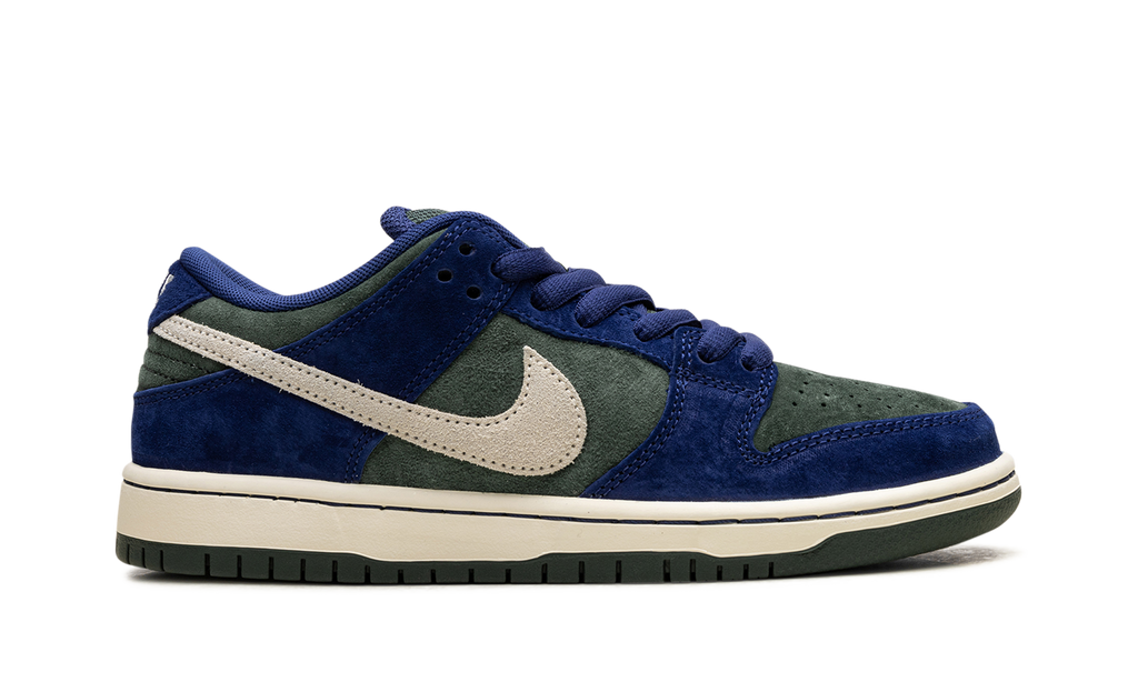 Nike SB Dunk Low Deep Royal Blue HF3704-400 | Vintage Green & Navy Skate Shoe