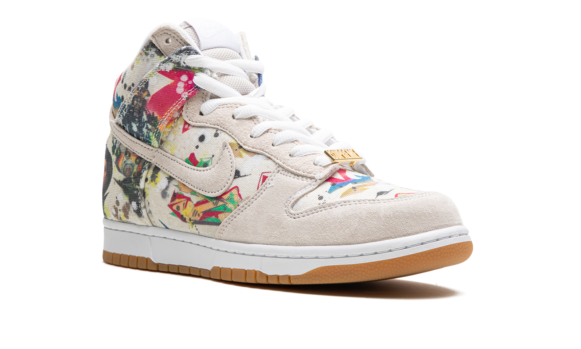 Supreme x Nike SB Dunk High Rammellzee FD8779-100 | Collaborative Skate Sneaker