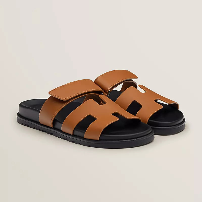 Chypre Sandal, Unisex, Leather, Beige/natural