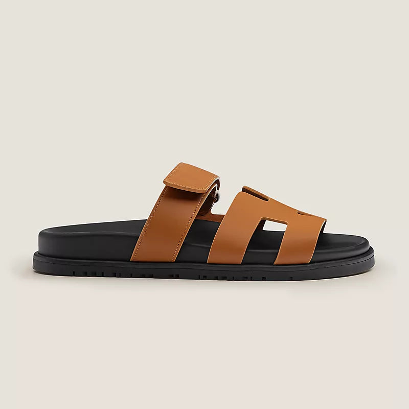 Chypre Sandal, Unisex, Leather, Beige/natural