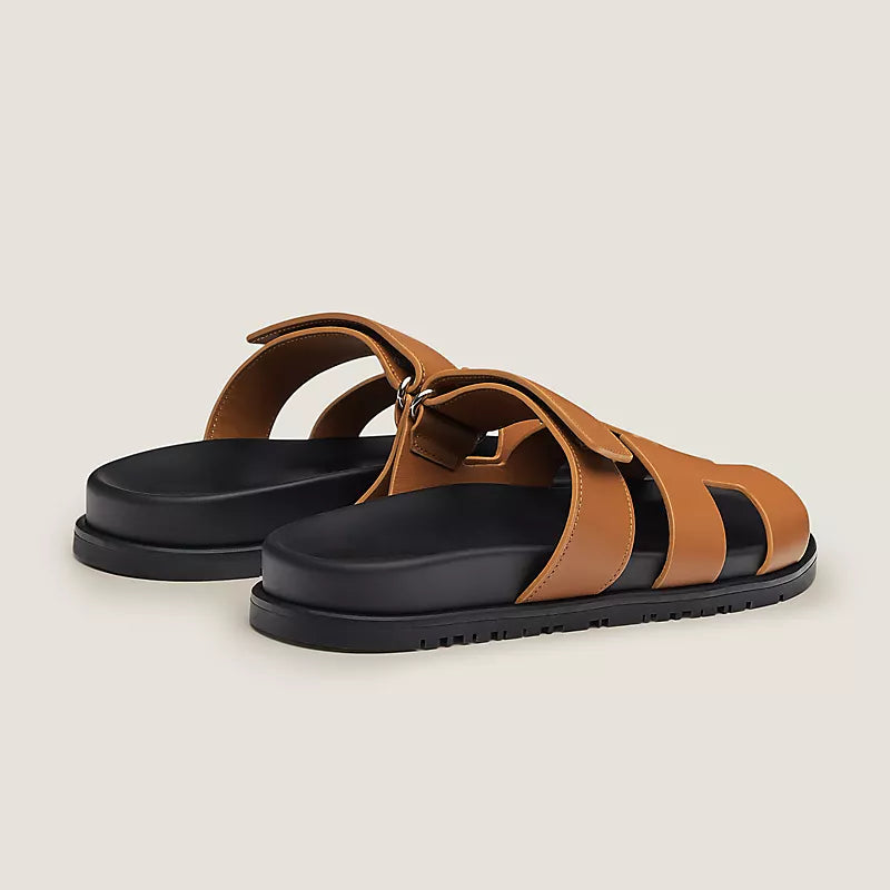 Chypre Sandal, Unisex, Leather, Beige/natural