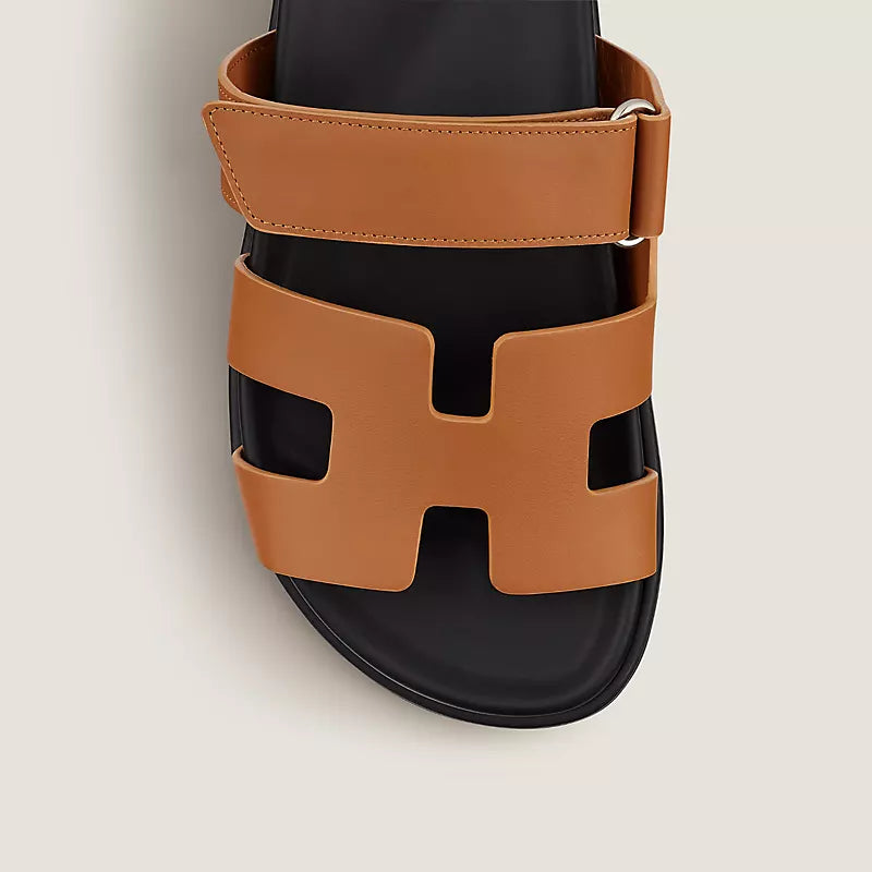 Chypre Sandal, Unisex, Leather, Beige/natural