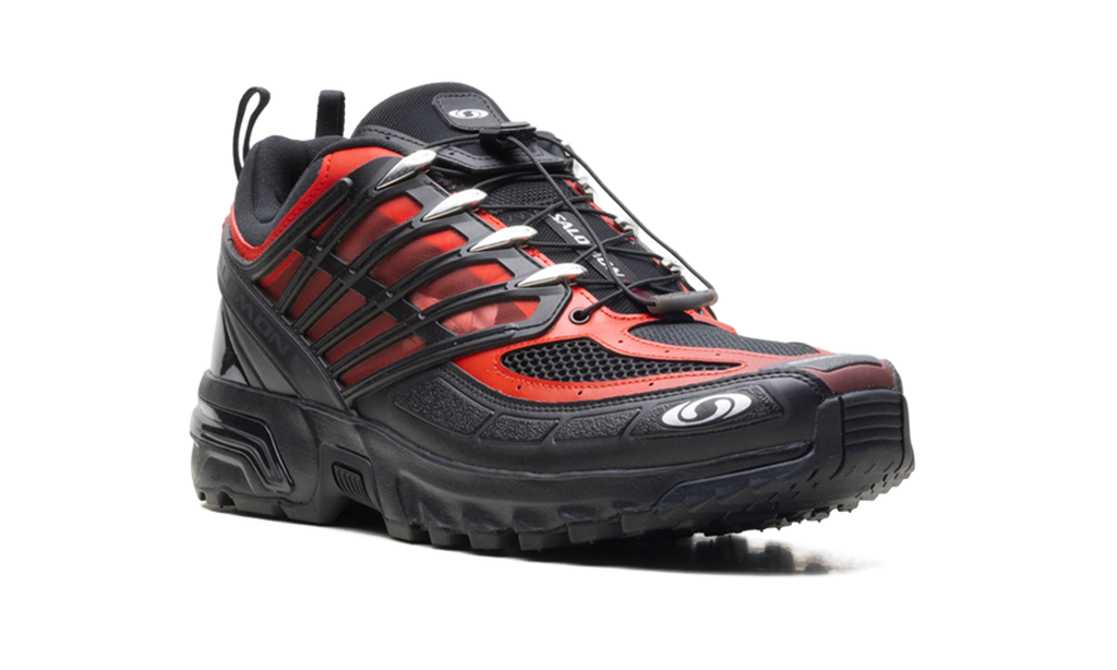 ACS Pro Black Flame Scarlet Silver Kurim Cage Sneaker - Performance Mesh Design