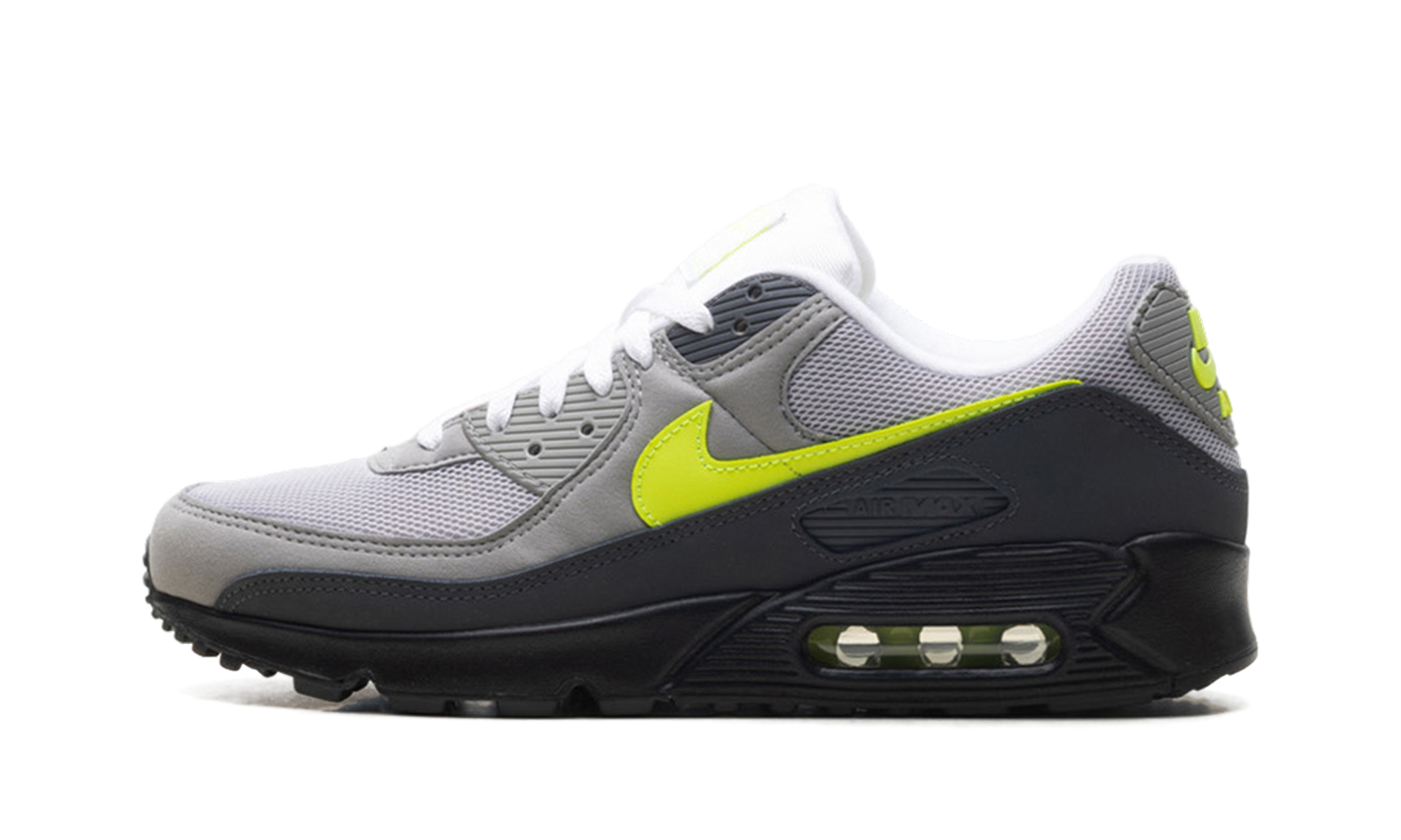 Nike Air Max 90 "Neon" - Iconic Running Shoe with Volt Neon Accents