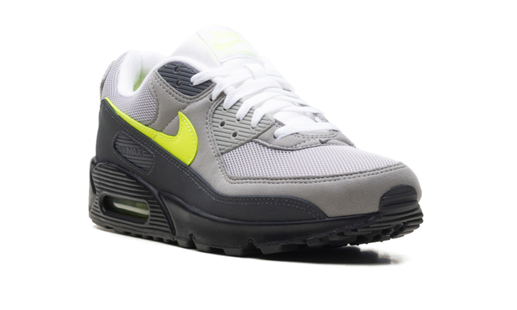 Nike Air Max 90 "Neon" - Iconic Running Shoe with Volt Neon Accents
