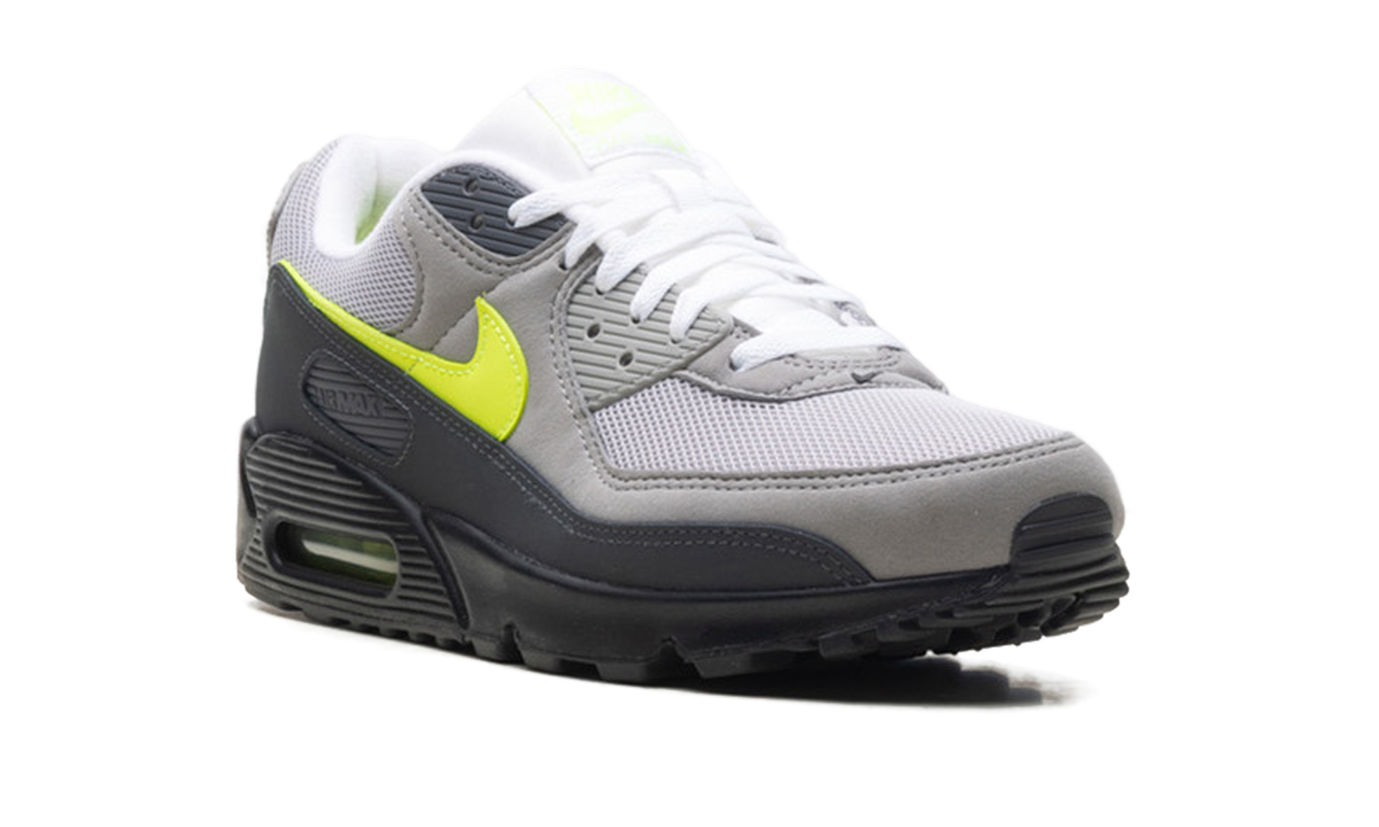 Nike Air Max 90 "Neon" - Iconic Running Shoe with Volt Neon Accents