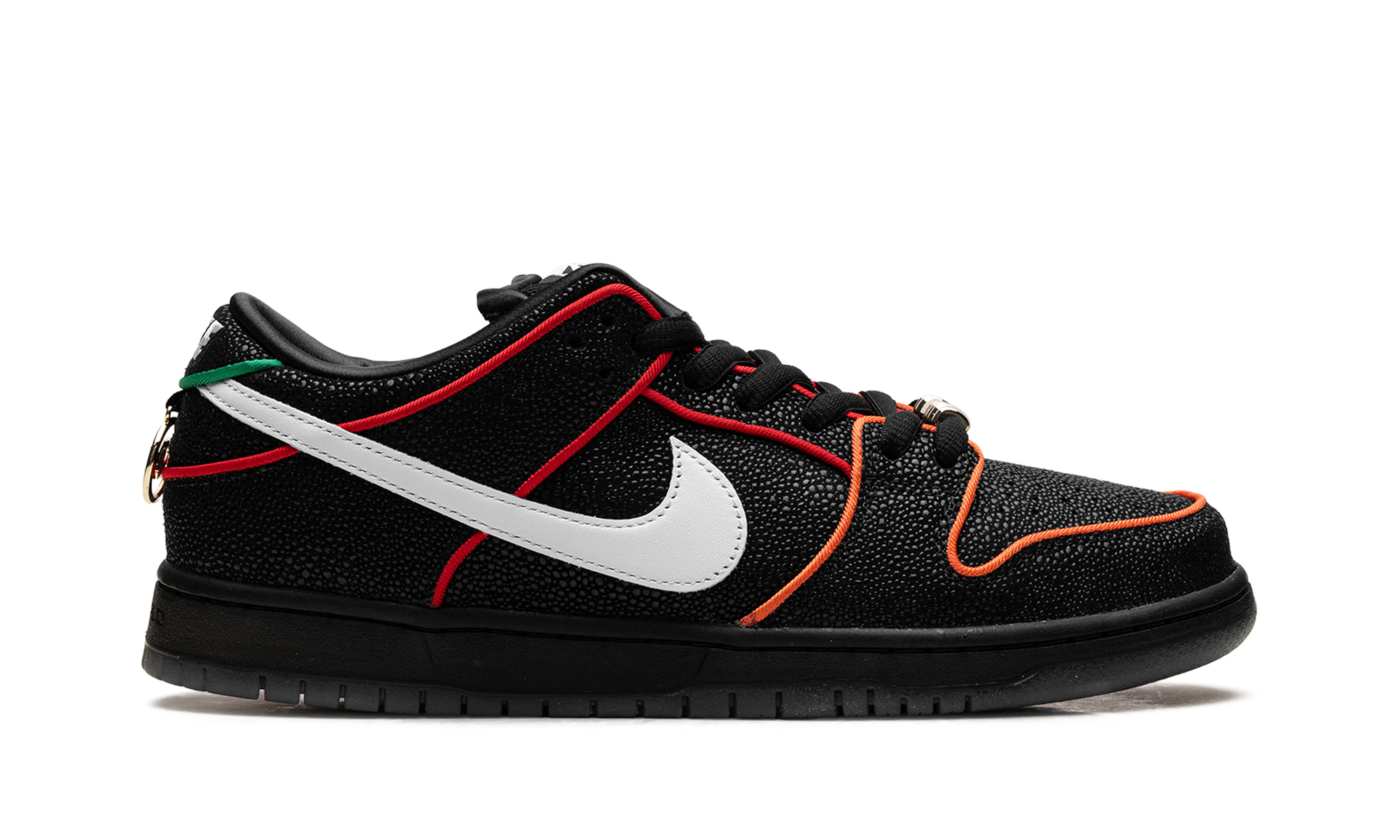 Nike SB Dunk Low Bronx Girls Skate - Black Pebbled Leather HV1664 001