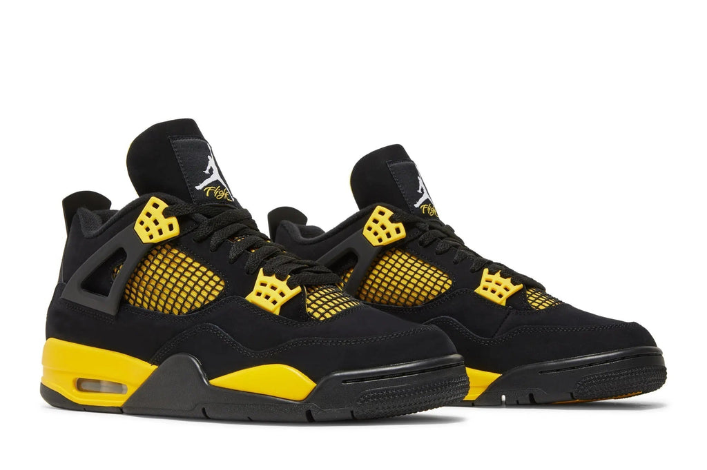 Air Jordan 4 Retro 'Thunder' Black Tour Yellow 2023 Release