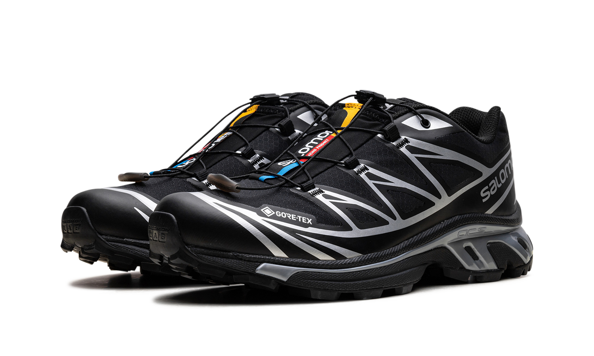 Salomon XT-6 Gore-Tex Black Silver - Waterproof Trail Running Shoes