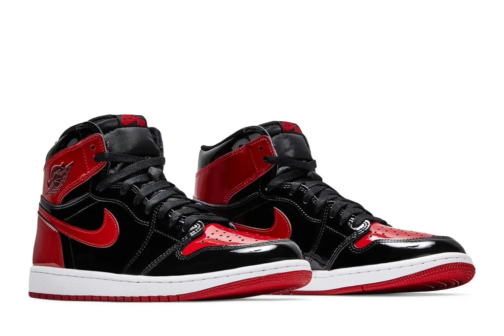 Jordan 1 Retro High OG Patent Bred - Black & Varsity Red