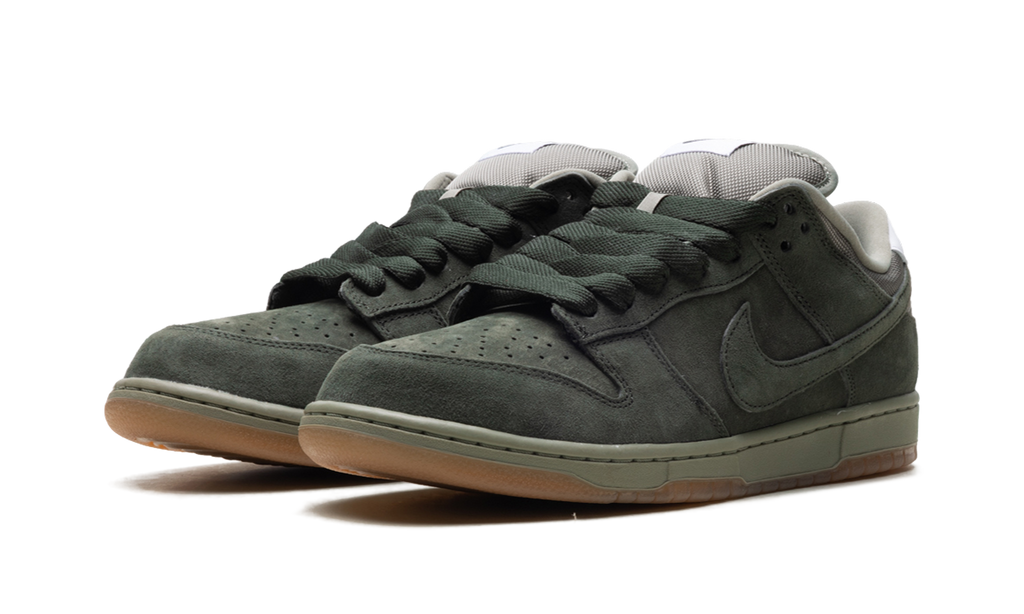 Nike SB Dunk Low Pro B Sequoia - Dark Green Suede Skate Shoe HJ0367 301