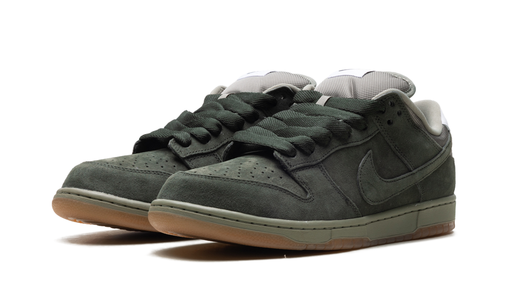Nike SB Dunk Low Pro B Sequoia - Dark Green Suede Skate Shoe HJ0367 301