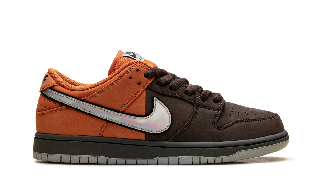 Nike SB Dunk Low Pro Muni Fast Pass - Safety Orange & Baroque Brown Skate Shoes