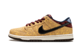Nike SB Dunk Low "City of Cinema" - Celestial Gold Crackled Leather Paris-Inspired Skate Shoe
