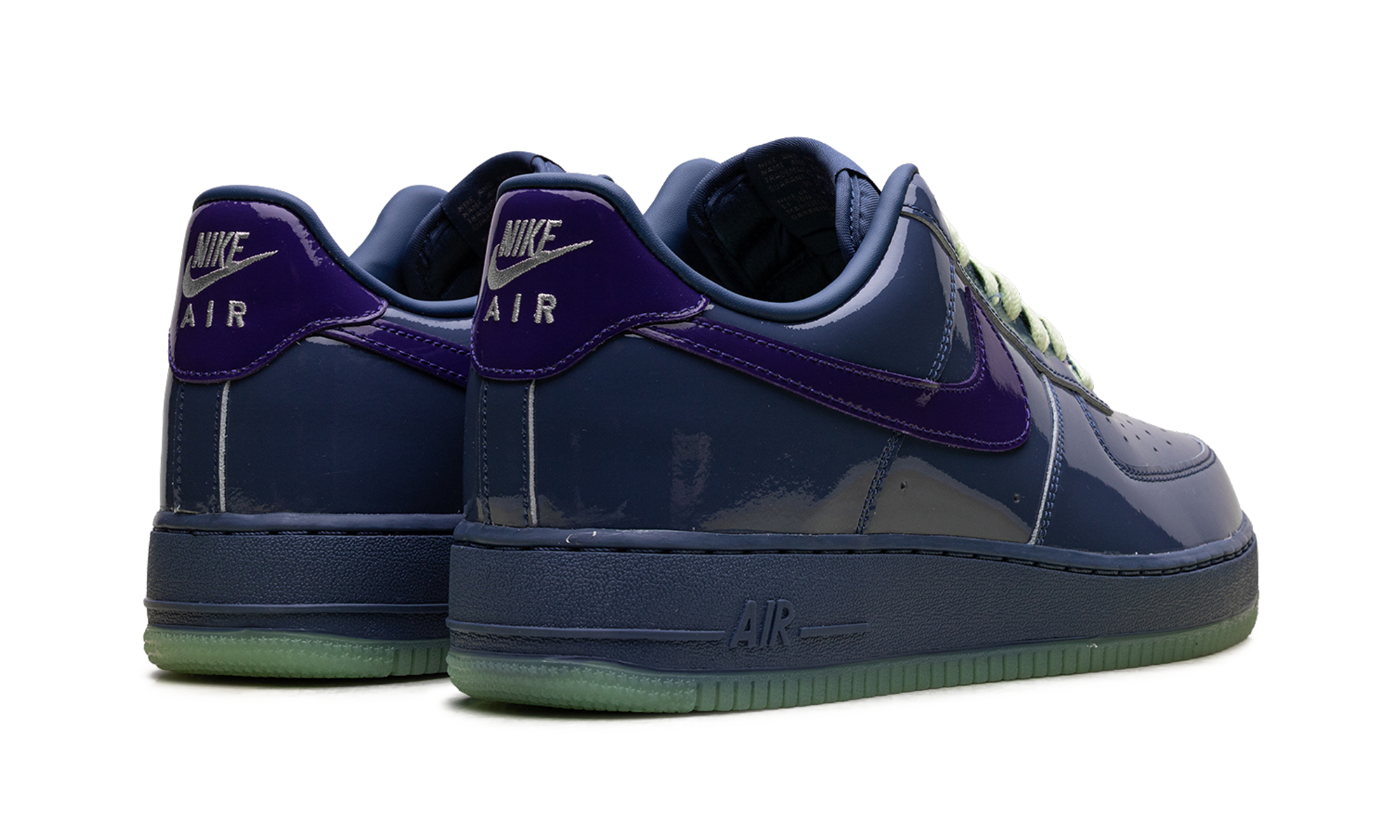 Nike Air Force 1 Low Patent Leather Mystic Navy Grape Ice - Bold Streetwear Statement