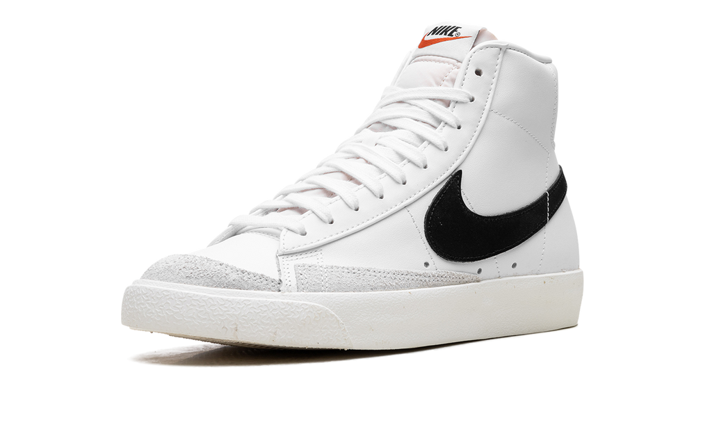 Nike Blazer Mid '77 Vintage White Black Leather Sneakers | Classic Basketball Heritage