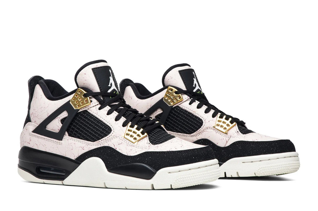 Women's Air Jordan 4 Retro 'Splatter' - Silt Red & Black Colorway