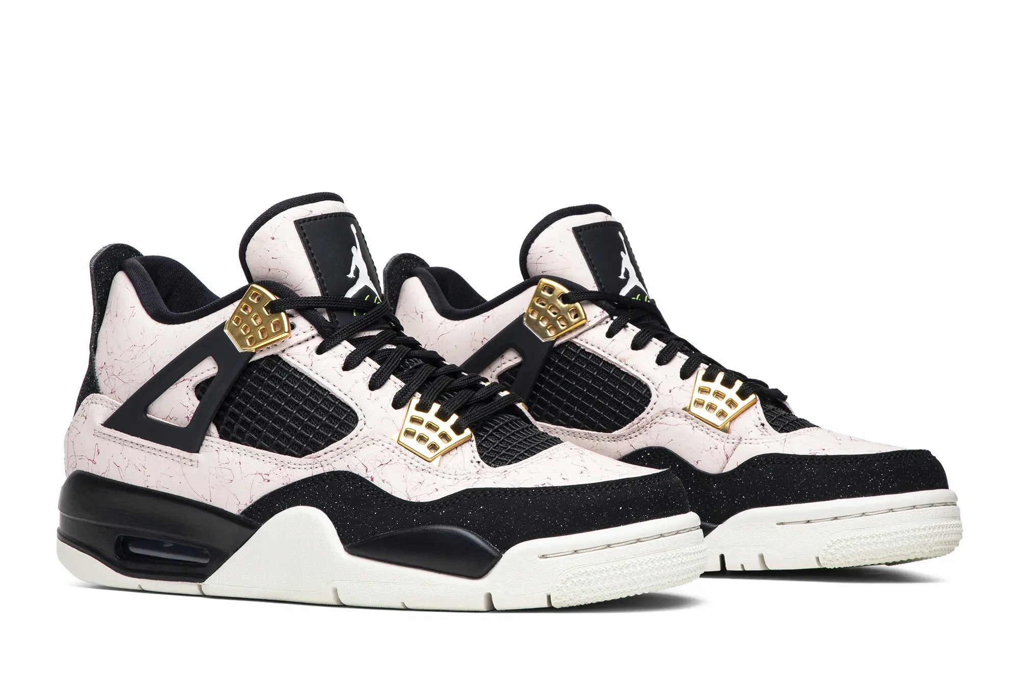 Women's Air Jordan 4 Retro 'Splatter' - Silt Red & Black Colorway