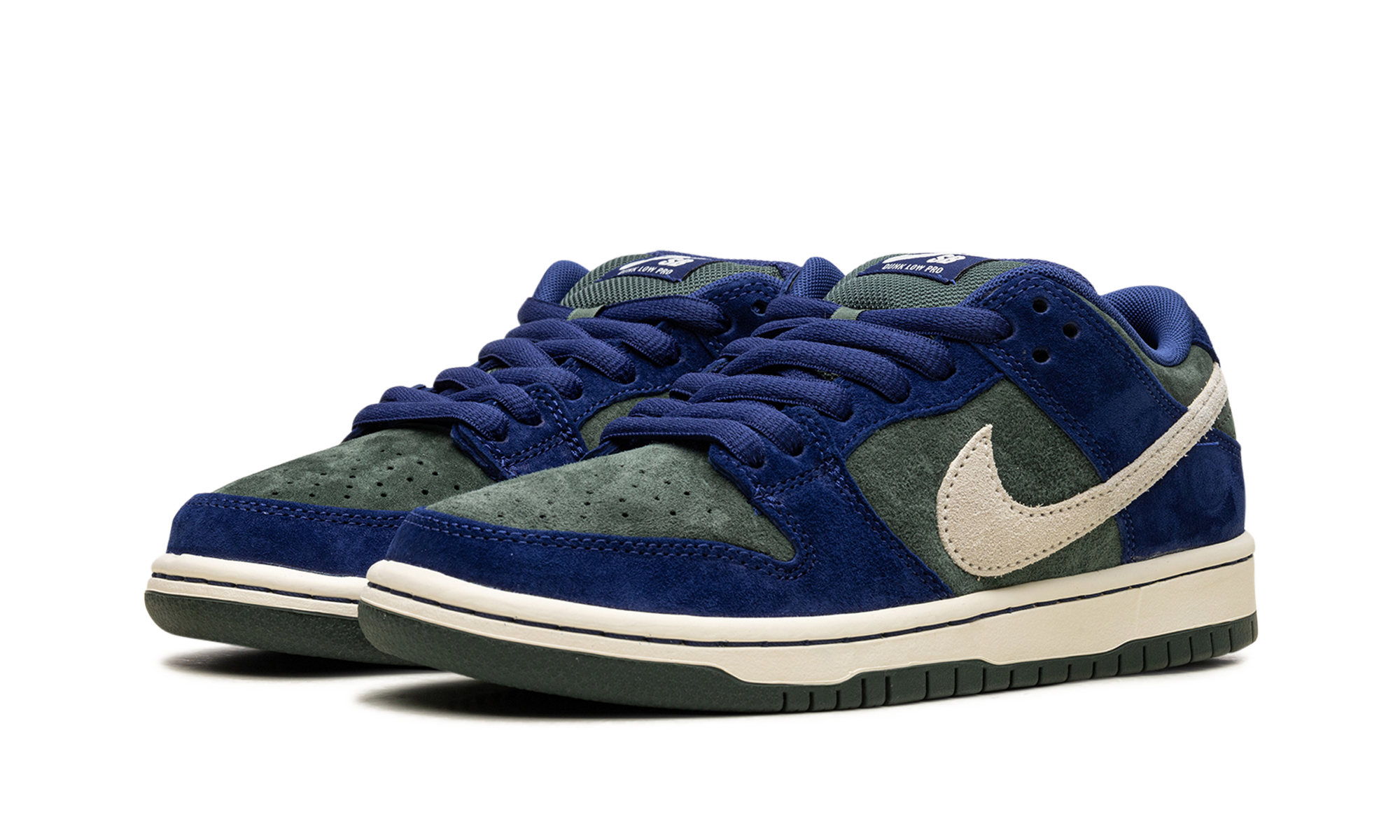 Nike SB Dunk Low Deep Royal Blue HF3704-400 | Vintage Green & Navy Skate Shoe