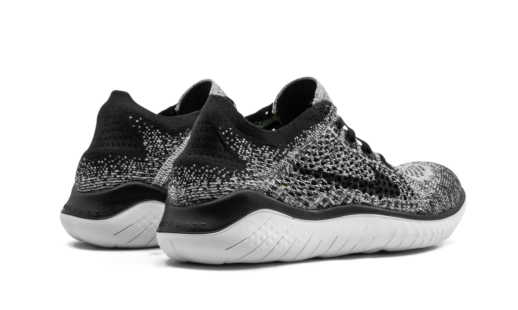 Nike Free RN Flyknit 2018 Women's Running Shoe - Oreo Colorway 942839 101