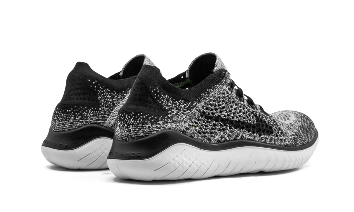 Nike Free RN Flyknit 2018 Women's Running Shoe - Oreo Colorway 942839 101