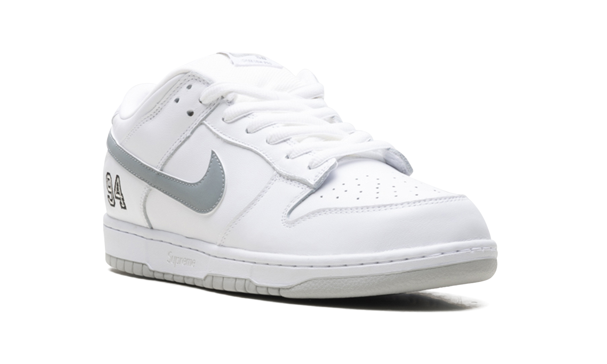 Supreme x Nike SB Dunk Low White HQ8487 100 | 2025 Collaboration