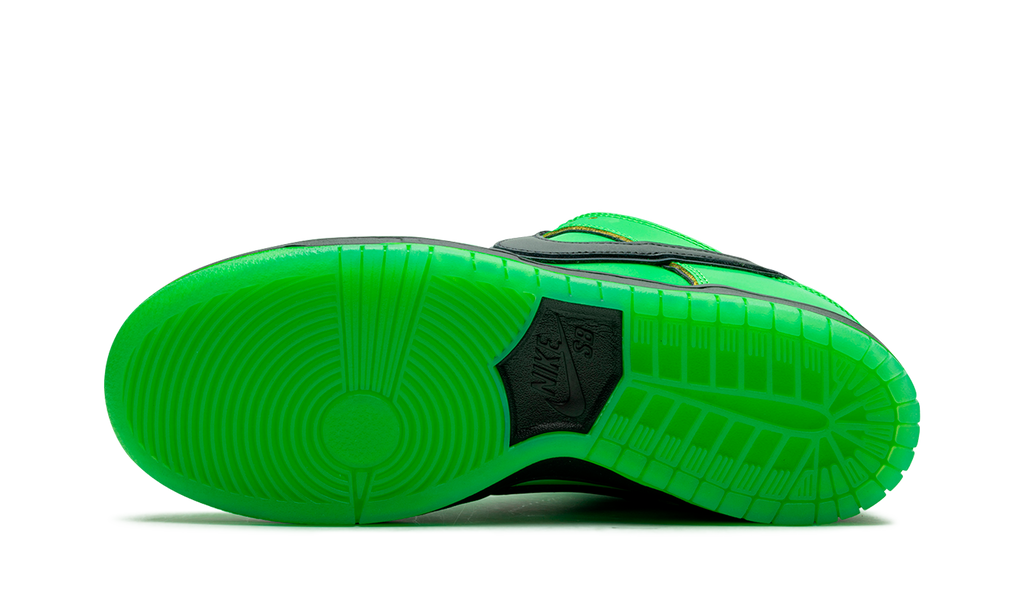 Nike SB Dunk Low Powerpuff Girls Buttercup Green Leather FZ8319-300