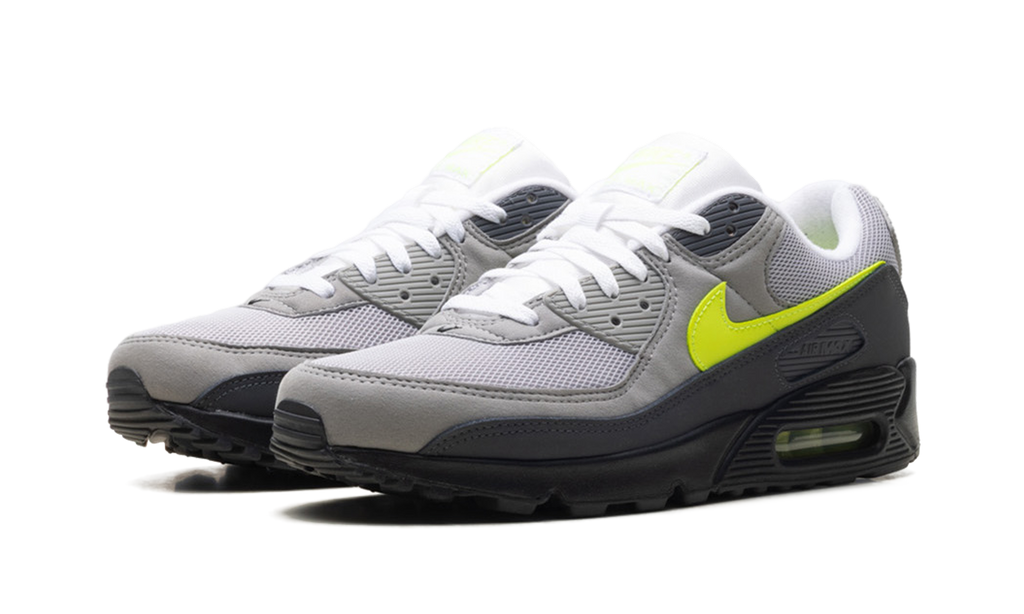 Nike Air Max 90 "Neon" - Iconic Running Shoe with Volt Neon Accents