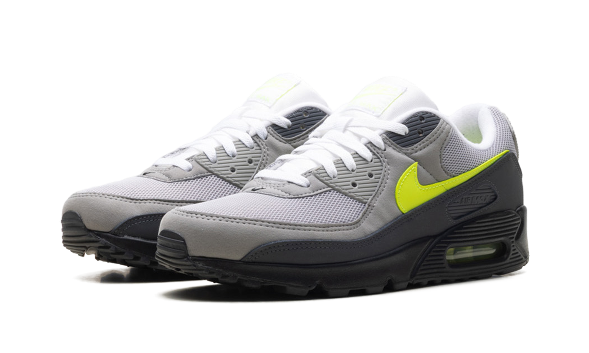 Nike Air Max 90 "Neon" - Iconic Running Shoe with Volt Neon Accents