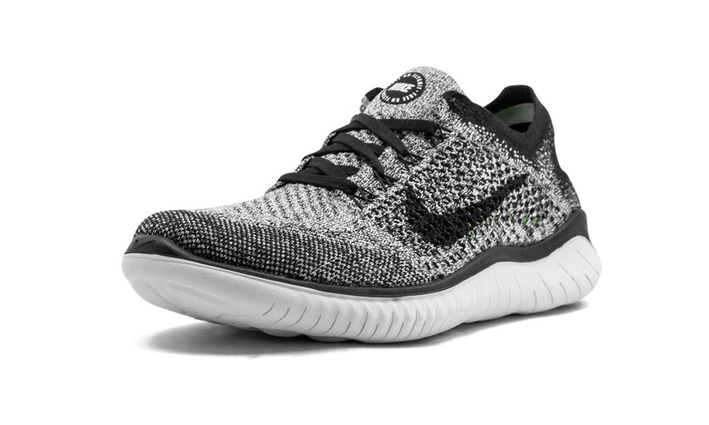 Nike Free RN Flyknit 2018 Women's Running Shoe - Oreo Colorway 942839 101