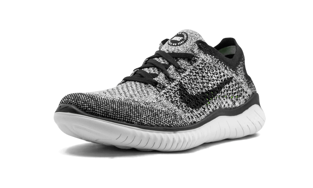 Nike Free RN Flyknit 2018 Women's Running Shoe - Oreo Colorway 942839 101