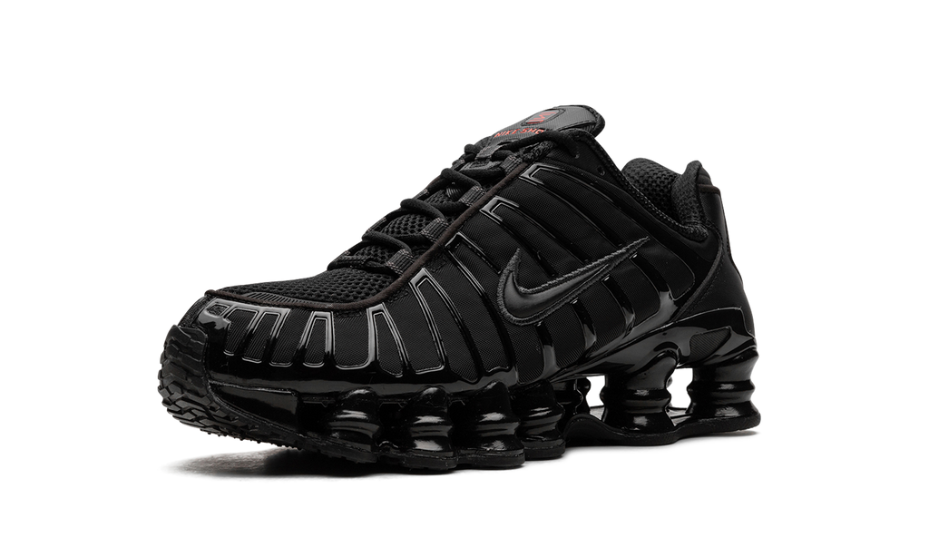Women's Nike Shox TL Black Max Orange AR3566 002 | Y2K Retro Sneaker