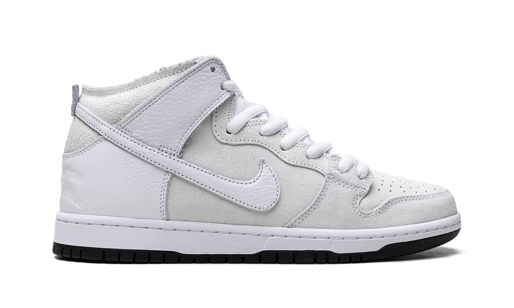 Nike SB Dunk High Antihero Wolf Grey HM5837 100 | Cracked Leather Skate Sneaker