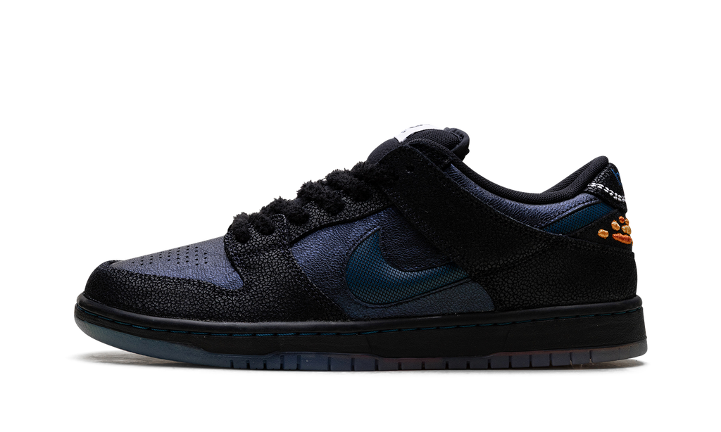 Nike SB Dunk Low Pro Bluetile Skateboards Black Pitch Blue Monarch Butterfly