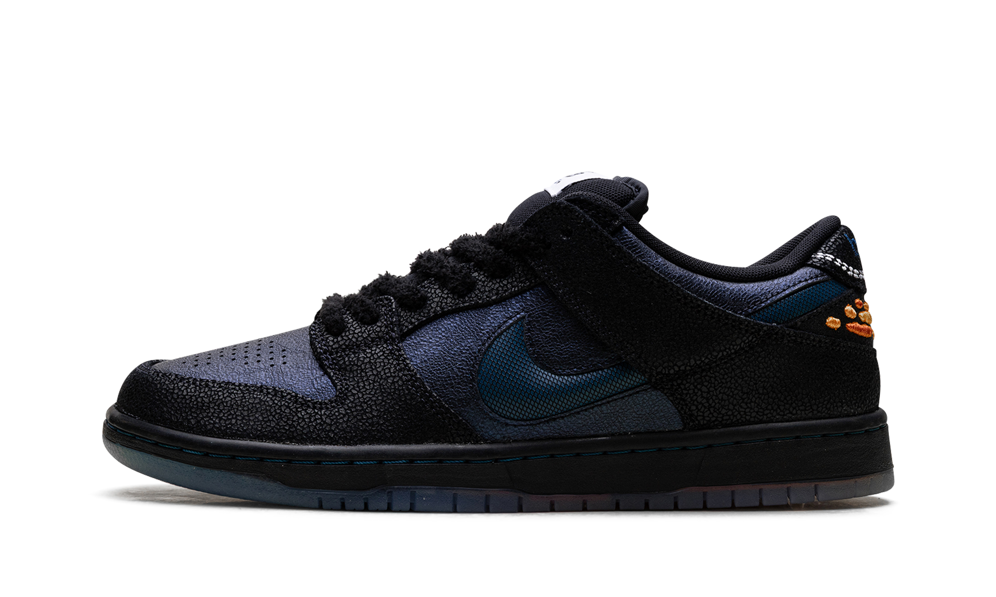 Nike SB Dunk Low Pro Bluetile Skateboards Black Pitch Blue Monarch Butterfly