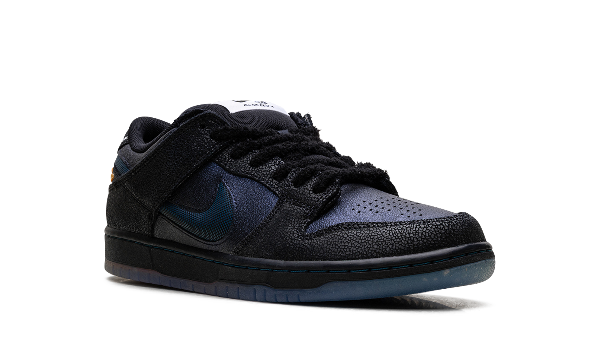Nike SB Dunk Low Pro Bluetile Skateboards Black Pitch Blue Monarch Butterfly