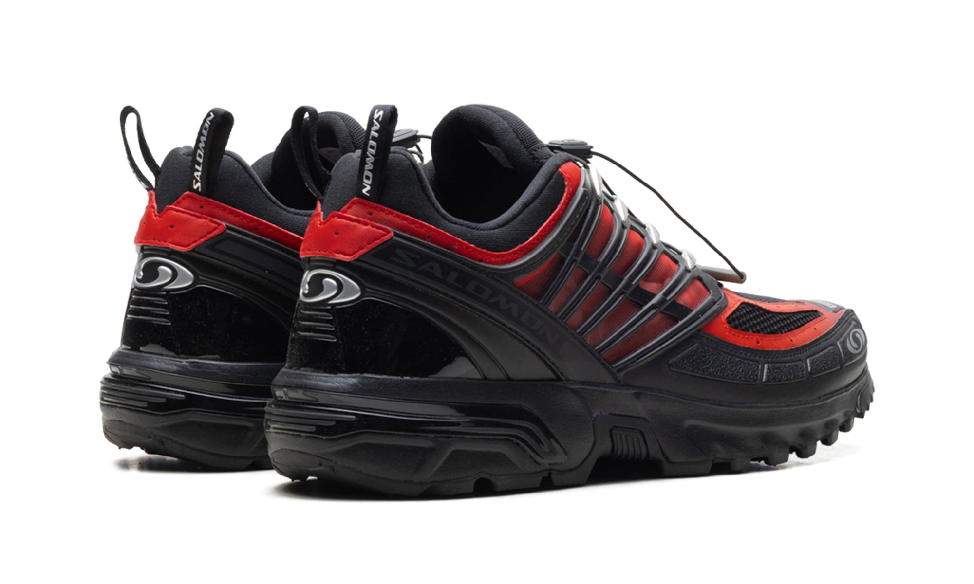 ACS Pro Black Flame Scarlet Silver Kurim Cage Sneaker - Performance Mesh Design