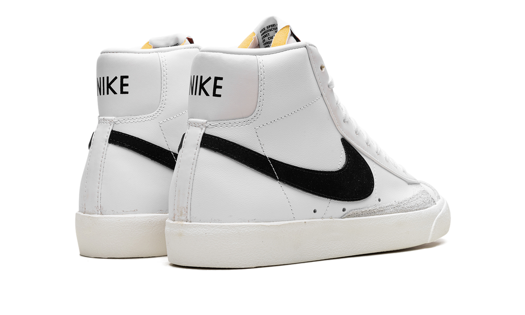 Nike Blazer Mid '77 Vintage White Black Leather Sneakers | Classic Basketball Heritage