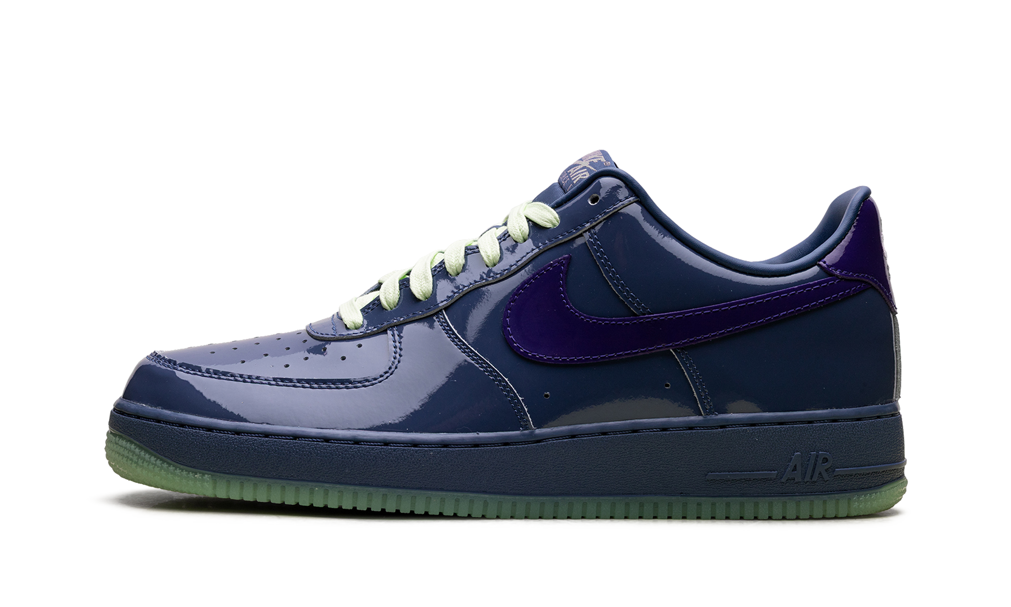 Nike Air Force 1 Low Patent Leather Mystic Navy Grape Ice - Bold Streetwear Statement