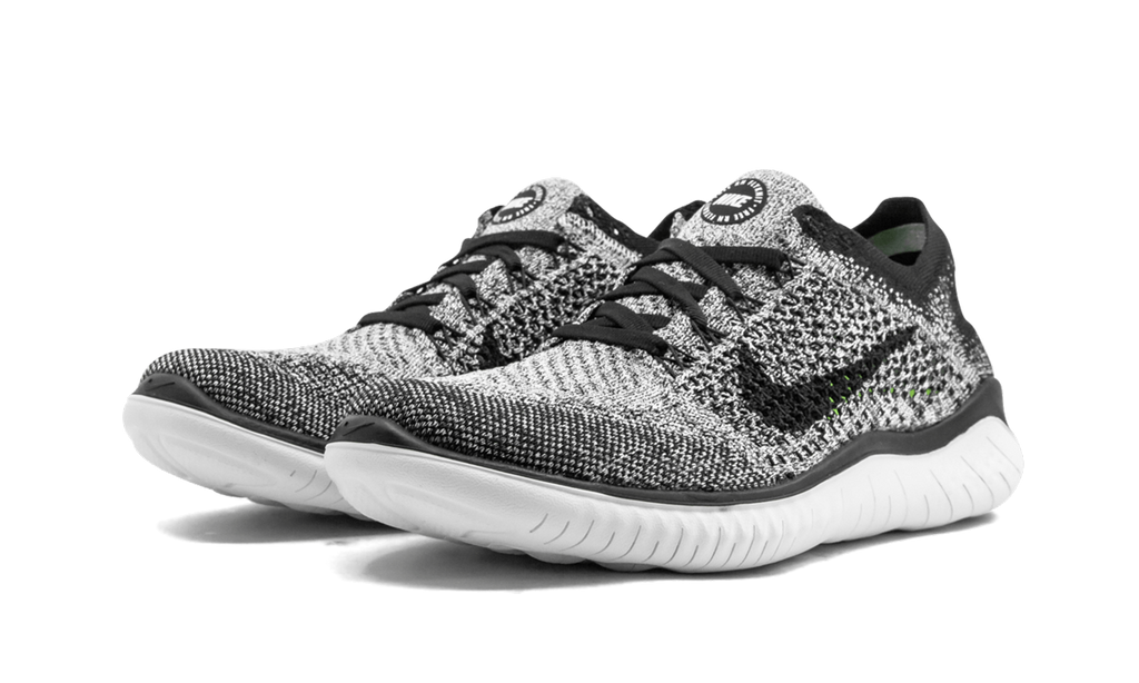 Nike Free RN Flyknit 2018 Women's Running Shoe - Oreo Colorway 942839 101