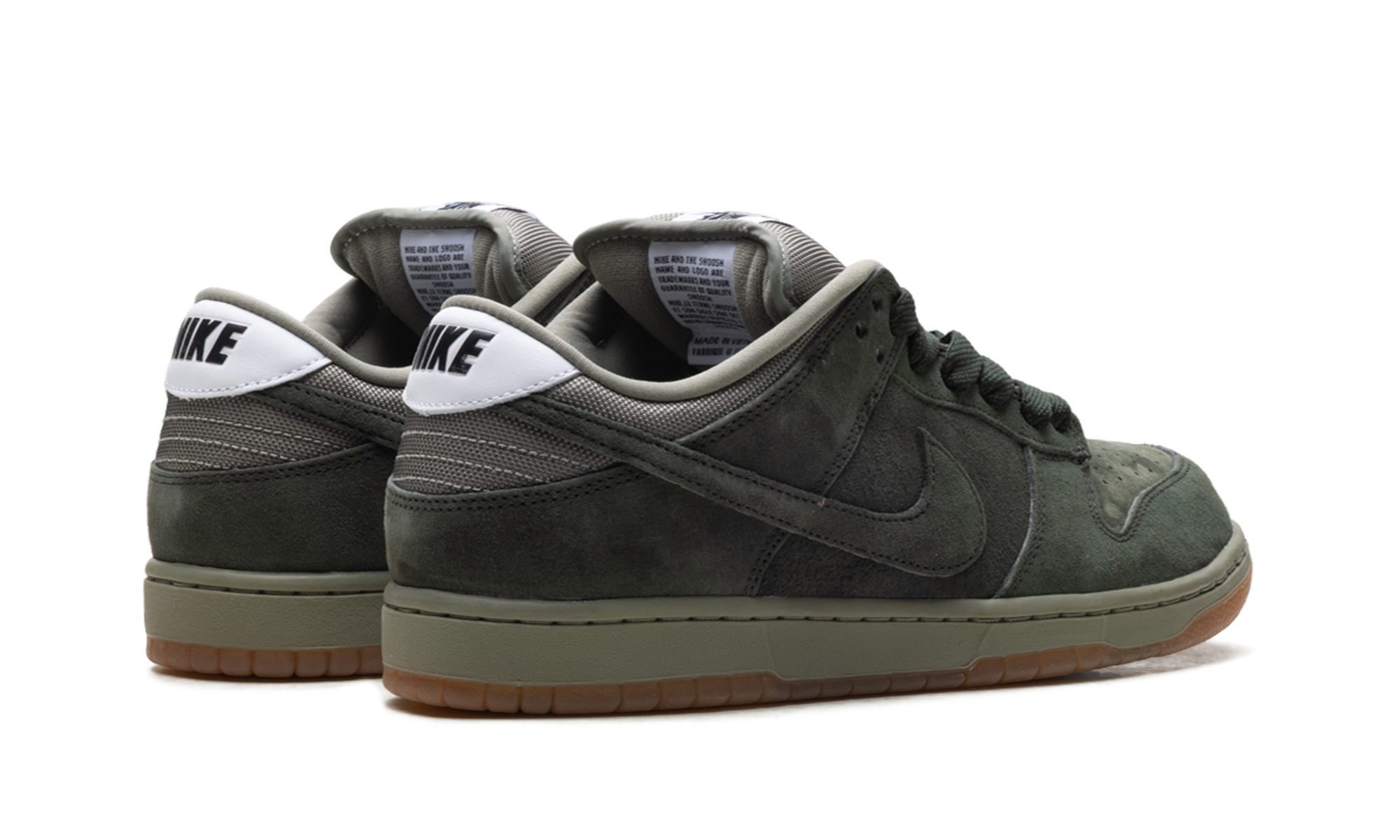 Nike SB Dunk Low Pro B Sequoia - Dark Green Suede Skate Shoe HJ0367 301