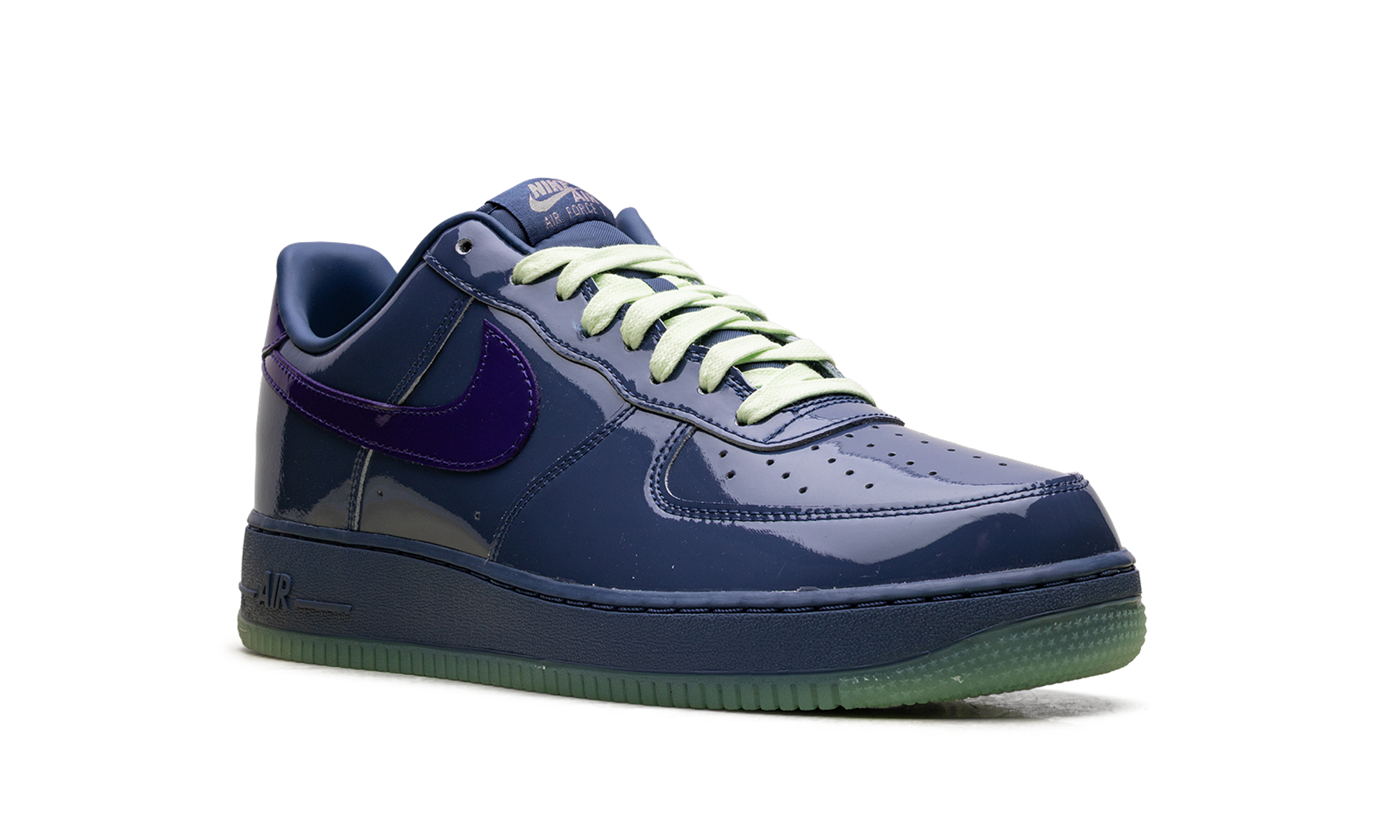 Nike Air Force 1 Low Patent Leather Mystic Navy Grape Ice - Bold Streetwear Statement